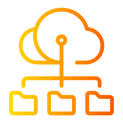 Cloud Computing Generic gradient outline icon