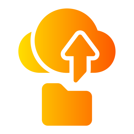 Cloud storage Generic gradient fill icon
