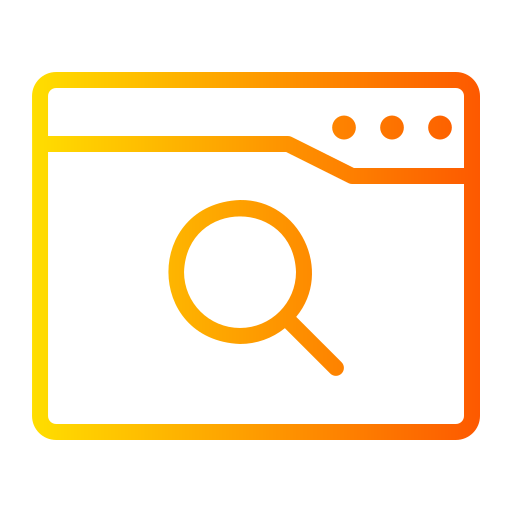 Search engine Generic gradient outline icon