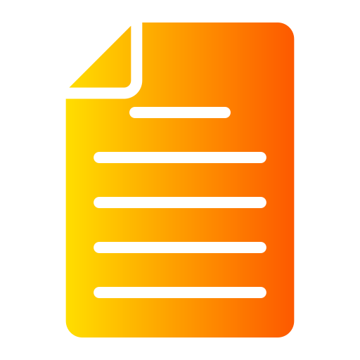 Document Generic gradient fill icon