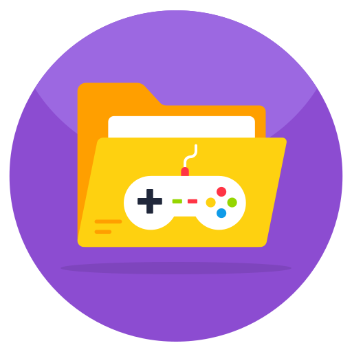 Game folder Generic color fill icon