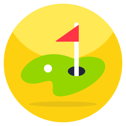 Campo de golfe Generic color fill Ícone