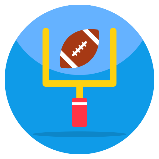Rugby goal Generic color fill icon