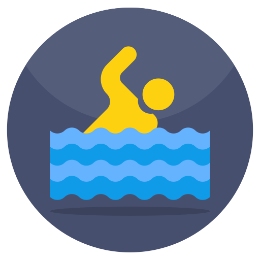 pływanie Generic color fill ikona