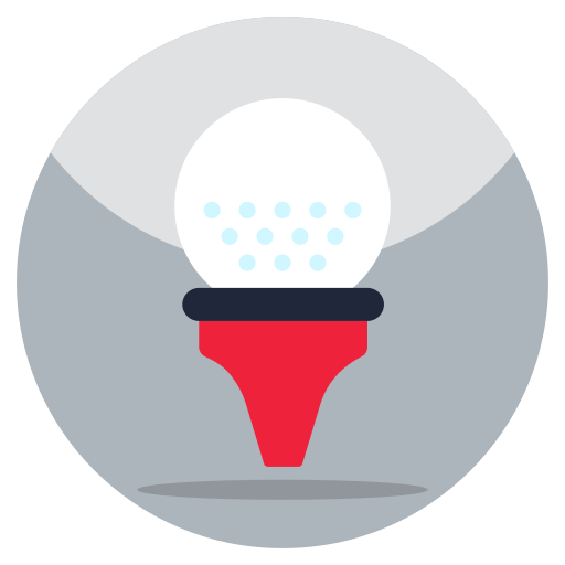 pelota de golf Generic color fill icono