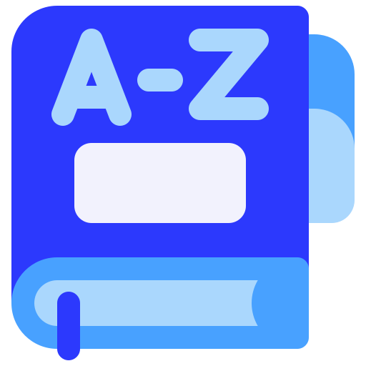 Dictionary Generic color fill icon