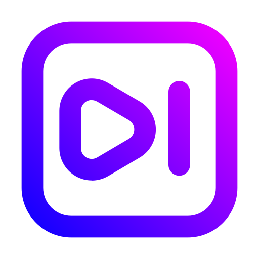 다음 버튼 Generic gradient outline icon