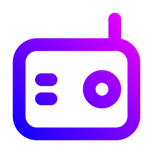라디오 Generic gradient outline icon