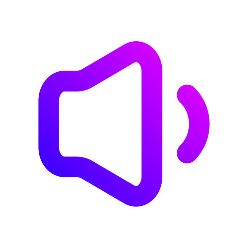 음량 Generic gradient outline icon