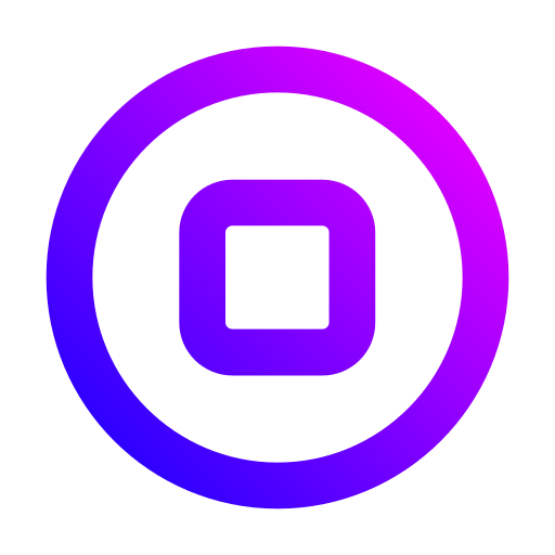 중지 버튼 Generic gradient outline icon