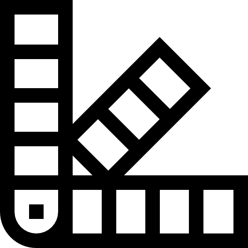 tavolozza Basic Straight Lineal icona