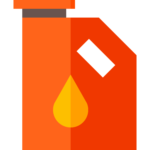 gas Basic Straight Flat icono