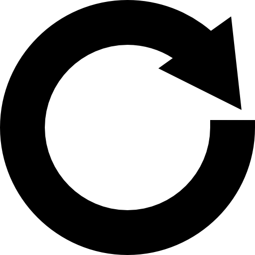 円形の矢印 Basic Straight Filled icon