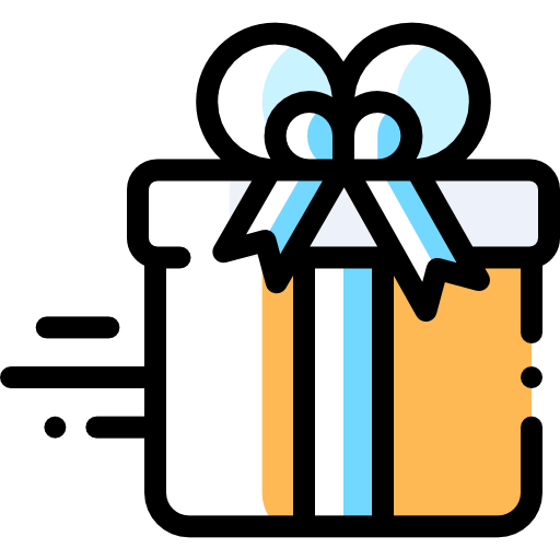 Gift Detailed Rounded Color Omission icon