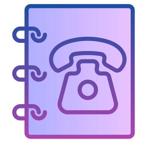 電話帳 Generic gradient lineal-color icon