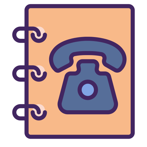 Phone book Generic color lineal-color icon