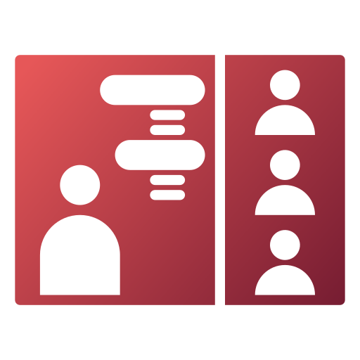 Meeting Generic gradient fill icon