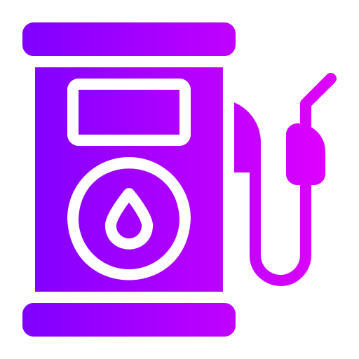 estación de gasolina Generic gradient fill icono