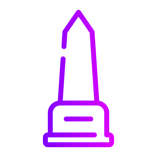 monumento Generic gradient outline icono