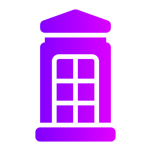 cabina telefónica Generic gradient fill icono