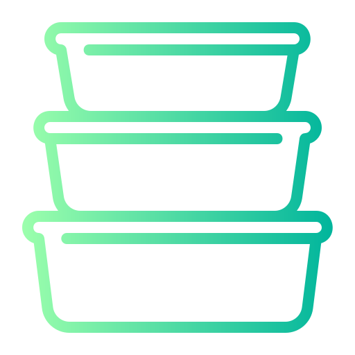contenedor de comida Generic gradient outline icono