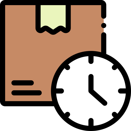 el tiempo de entrega Detailed Rounded Lineal color icono