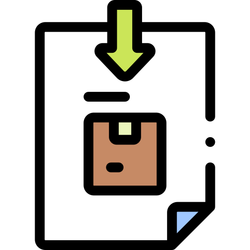 주문 Detailed Rounded Lineal color icon