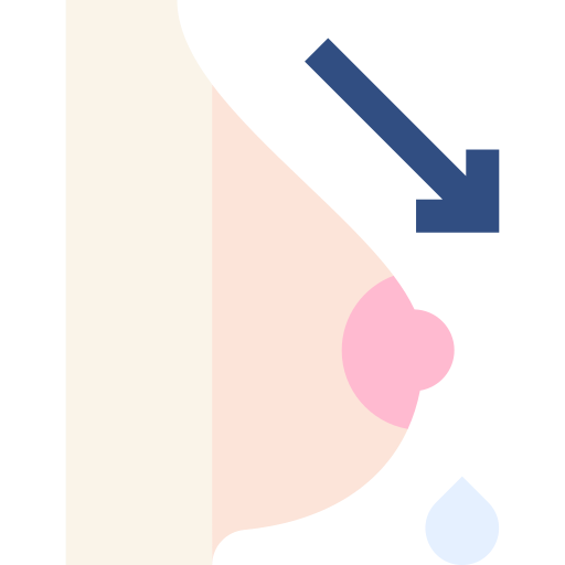 la leche materna Basic Straight Flat icono