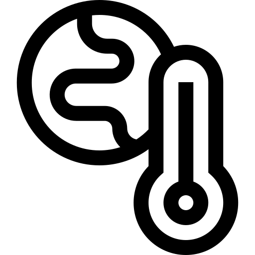 globalne ocieplenie Basic Straight Lineal ikona