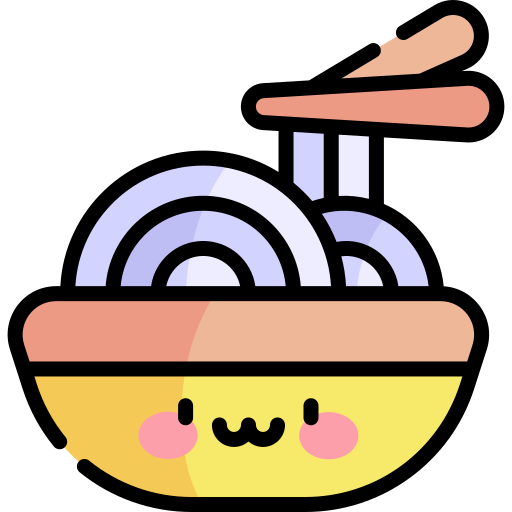 拉麺 Kawaii Lineal color icon