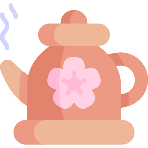 Чайная церемония Kawaii Flat иконка