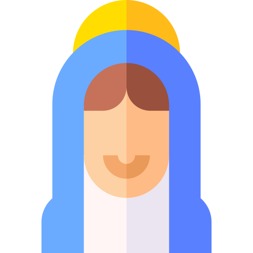 Virgin mary Basic Straight Flat icon