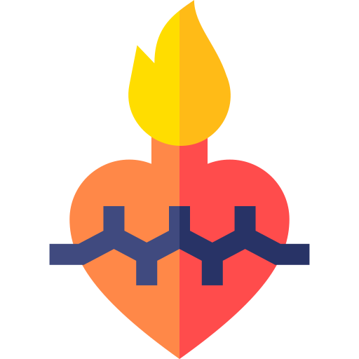 Sacred Heart Basic Straight Flat icon