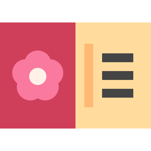tarjeta postal Basic Straight Flat icono