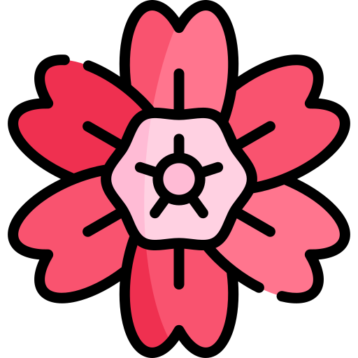 sakura Kawaii Lineal color icon