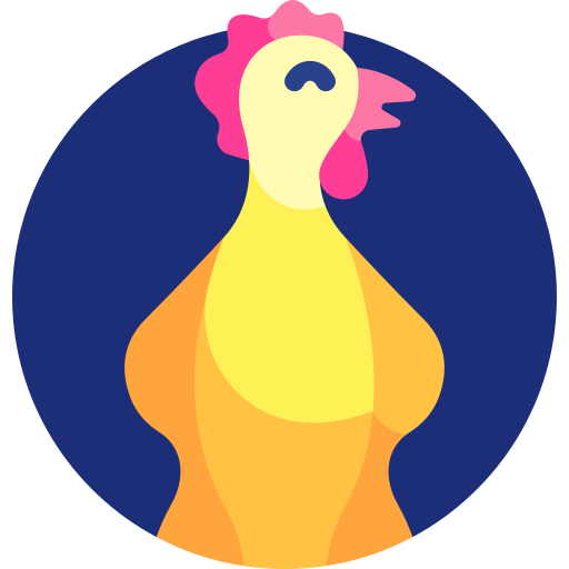 Chicken Detailed Flat Circular Flat icon