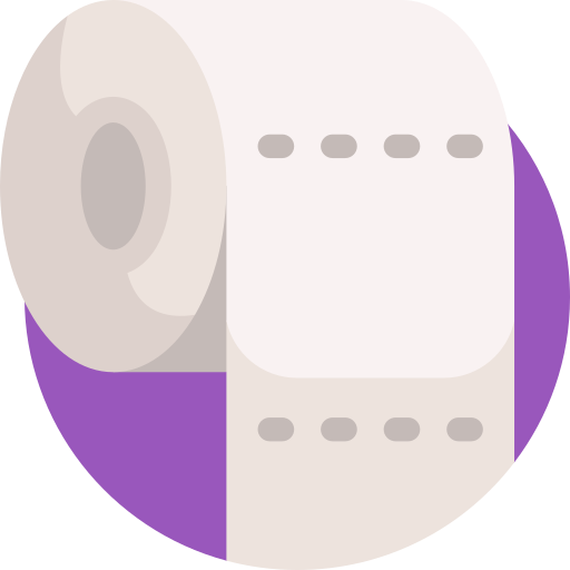 papier toilette Detailed Flat Circular Flat Icône