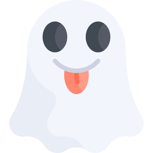 fantasma Kawaii Flat icono