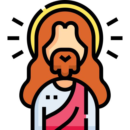 jesus Detailed Straight Lineal color icon