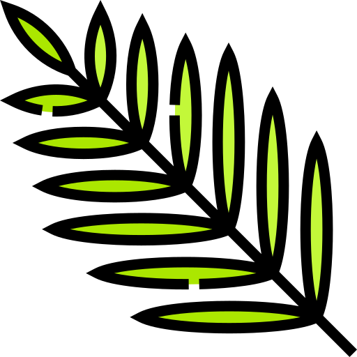 Palm Detailed Straight Lineal color icon
