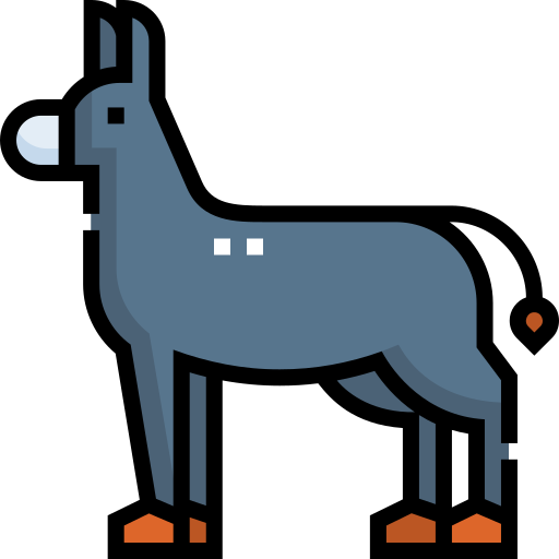 Donkey Detailed Straight Lineal color icon