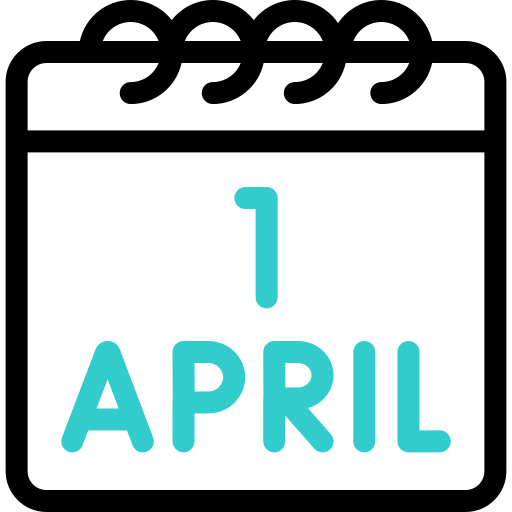 1. april Basic Accent Outline icon