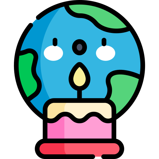 Mother Earth Day Kawaii Lineal color icon