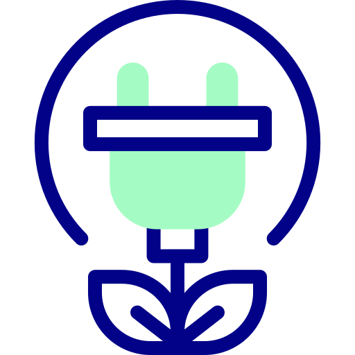Plug Detailed Mixed Lineal color icon