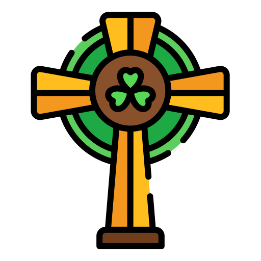 Celtic Cross Generic color lineal-color icon