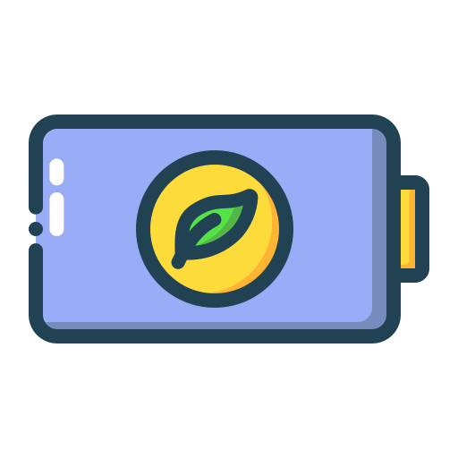 Eco battery Generic color outline icon