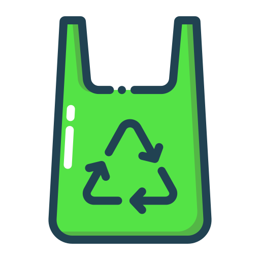 bolsa de reciclaje Generic color outline icono