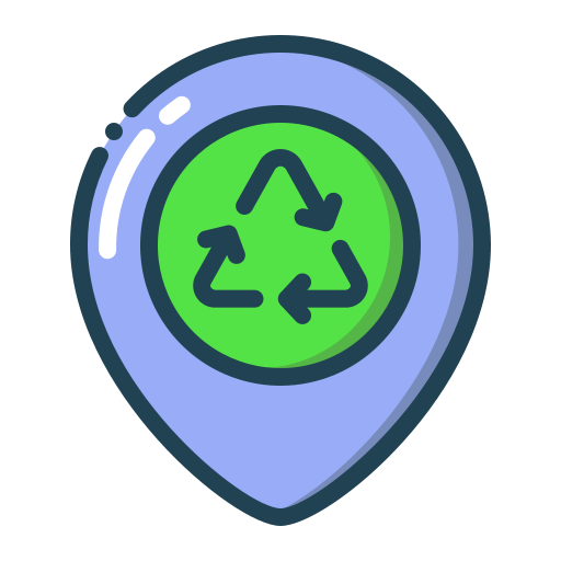 centro de reciclaje Generic color outline icono