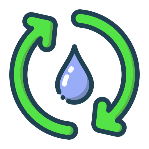 water hergebruiken Generic color outline icoon