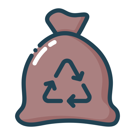 bolsa reciclada Generic color outline icono